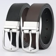2 in 1 leather belt - Reversible Belt